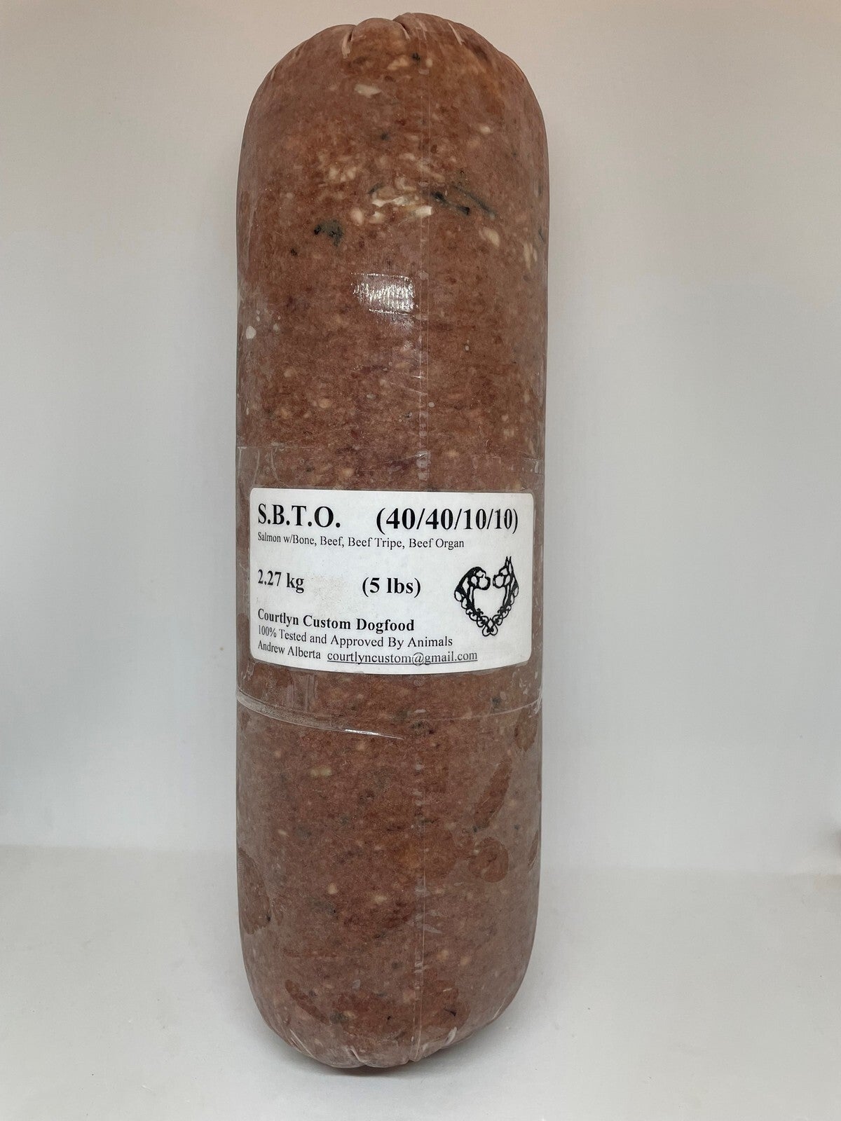 Courtlyn Custom Salmon & beef Raw Dog Food N Treats R Us